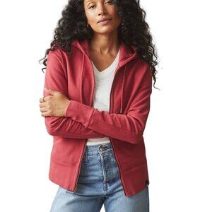 American Giant Classic Full Zip Hoodie 100% Cotton Poppy USA Made Size M